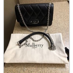 Mulberry Black Buffalo Leather Purse